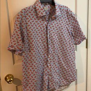 Printed Button Up-Tailored Fit